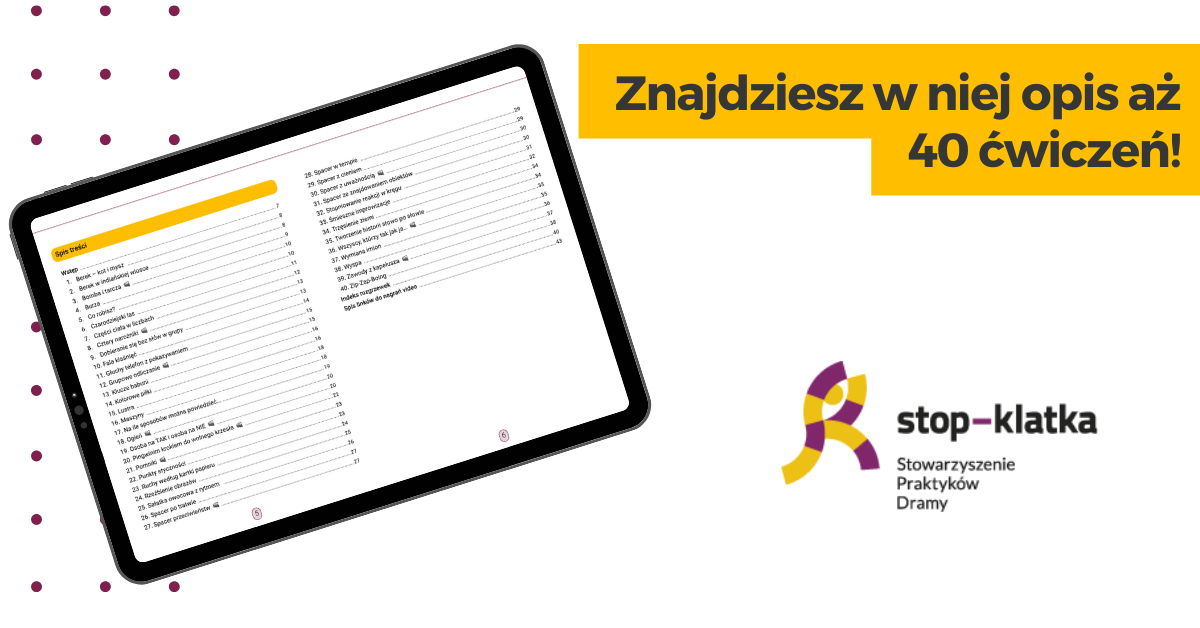 40 rozgrzewek dramowych – spis treści